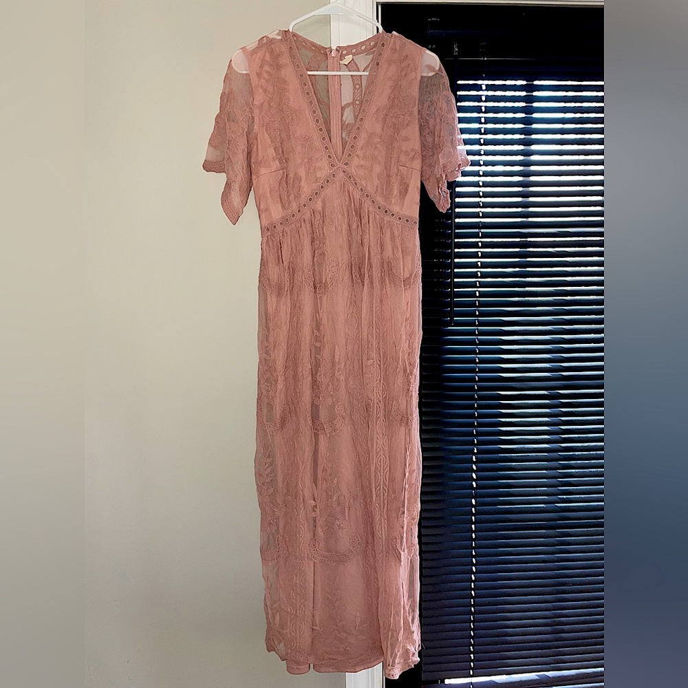 Pink Blush maternity dress